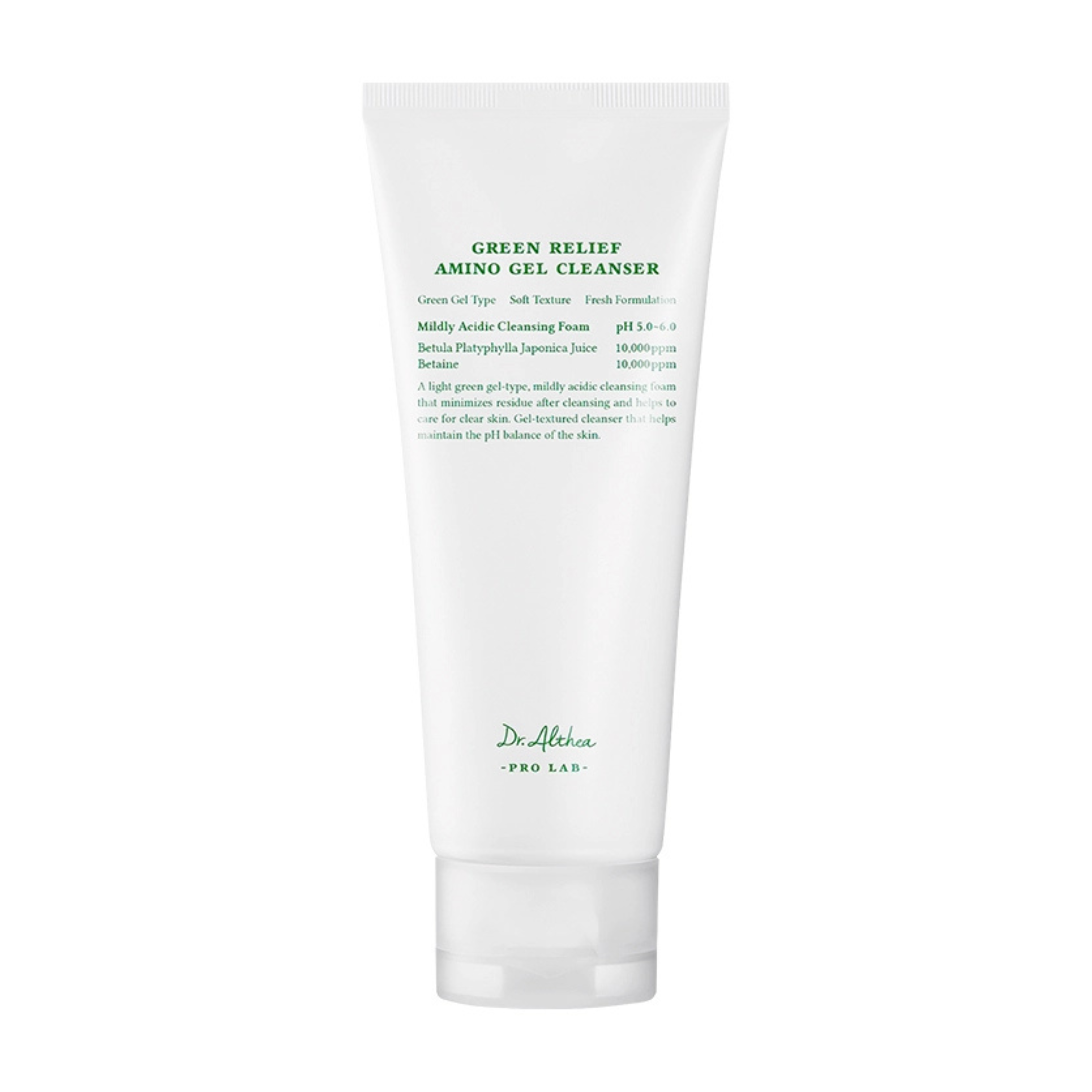 Dr. Althea Green Relief Amino Gel Cleanser švelnus veido prausiklis su amino rūgštimis